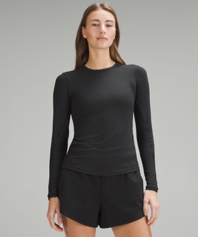 Lululemon Hold Tight Long-Sleeve Shirt Black Online Outlet Sale