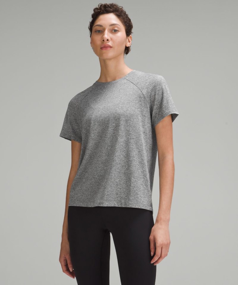 Lululemon License to Train Classic-Fit T-Shirt Heathered Black Online Outlet Sale