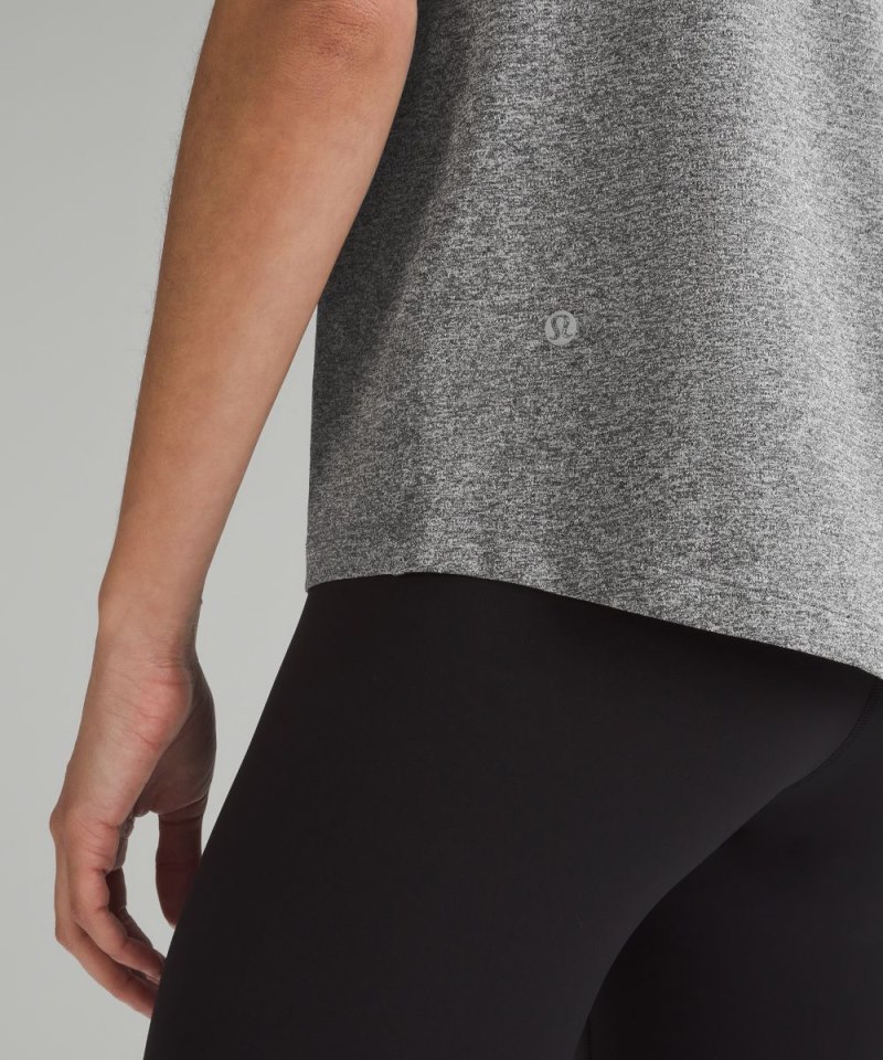Lululemon License to Train Classic-Fit T-Shirt Heathered Black Online Outlet Sale
