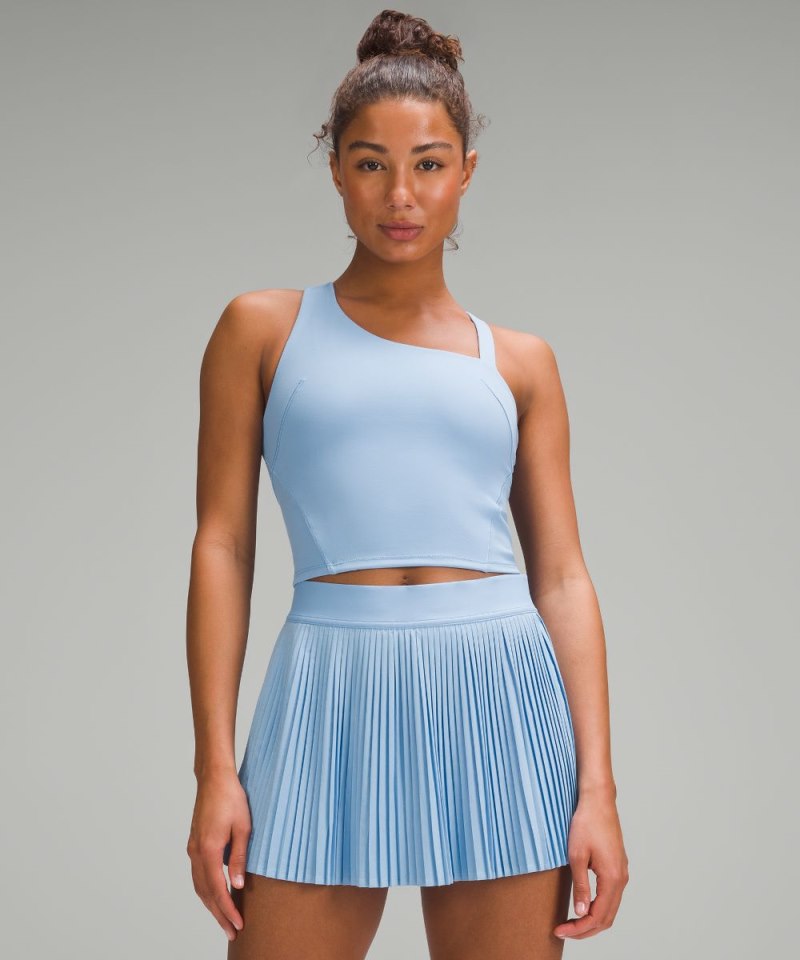 Lululemon Everlux Asymmetrical Tennis Tank Top Sinatra Blue Online Outlet Sale