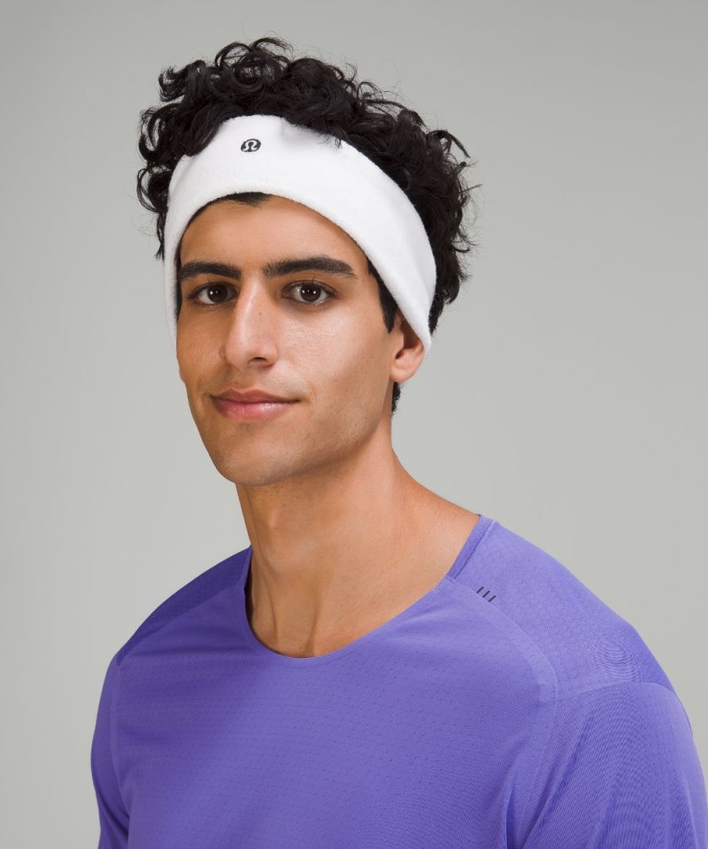 Lululemon Cotton Terry Sweatband White Online Outlet Sale