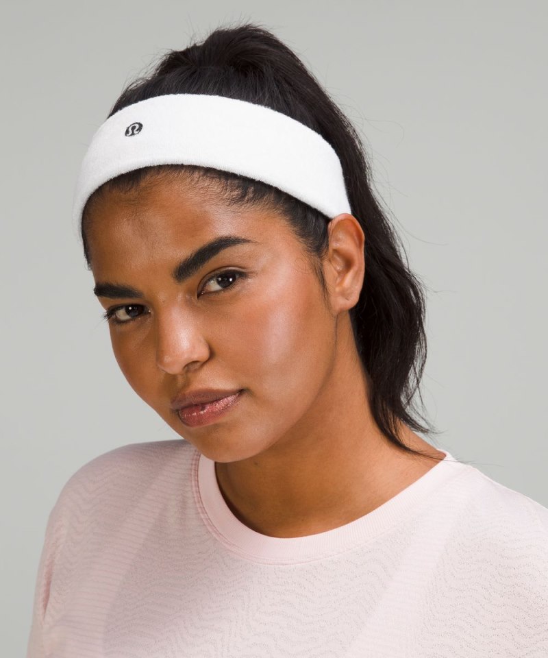 Lululemon Cotton Terry Sweatband White Online Outlet Sale