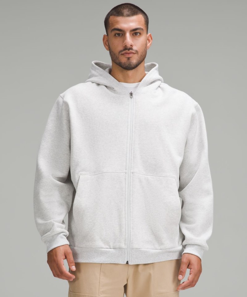 Lululemon Steady State Full-Zip Hoodie Heathered Core Ultra Light Grey / White Online Outlet Sale