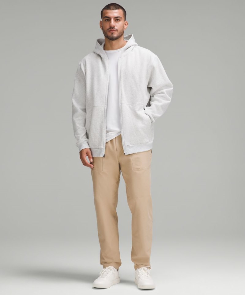 Lululemon Steady State Full-Zip Hoodie Heathered Core Ultra Light Grey / White Online Outlet Sale