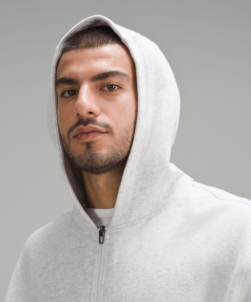 Lululemon Steady State Full-Zip Hoodie Heathered Core Ultra Light Grey / White Online Outlet Sale
