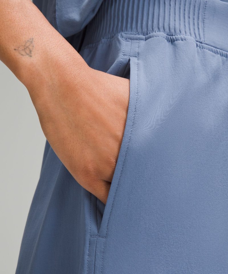 Lululemon Stretch Woven High-Rise Wide-Leg Cropped Pant Oasis Blue Online Outlet Sale