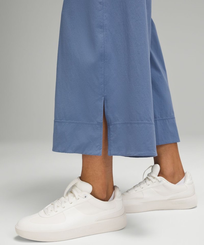 Lululemon Stretch Woven High-Rise Wide-Leg Cropped Pant Oasis Blue Online Outlet Sale