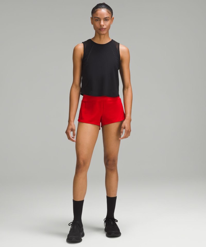 Lululemon Speed Up High-Rise Lined Short 2.5" Dark Red Online Outlet Sale