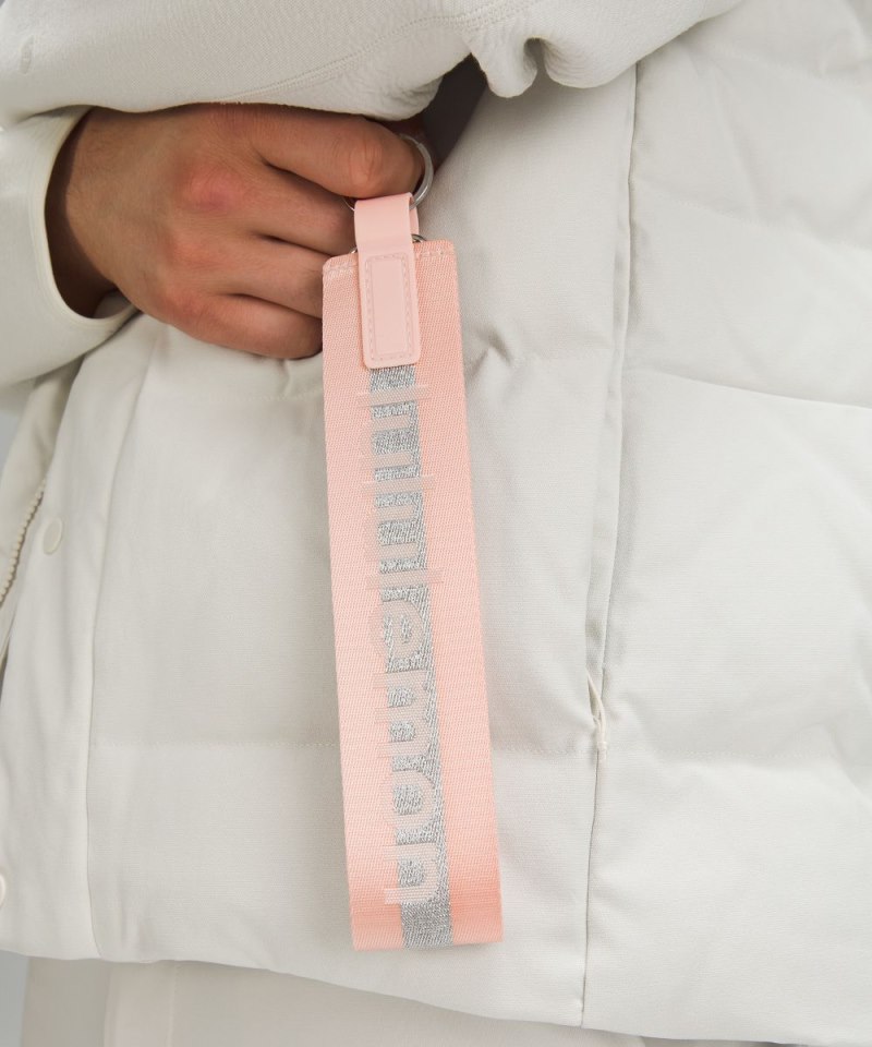 Lululemon Never Lost Keychain Pink Mist / Silver Online Outlet Sale