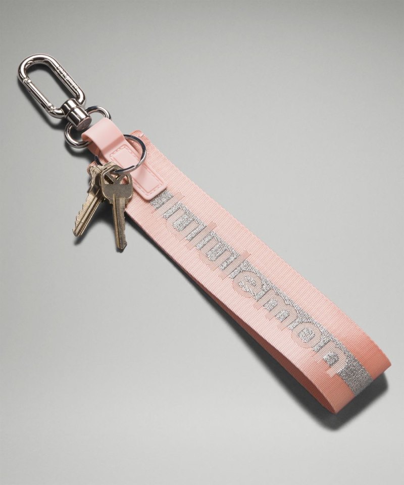 Lululemon Never Lost Keychain Pink Mist / Silver Online Outlet Sale