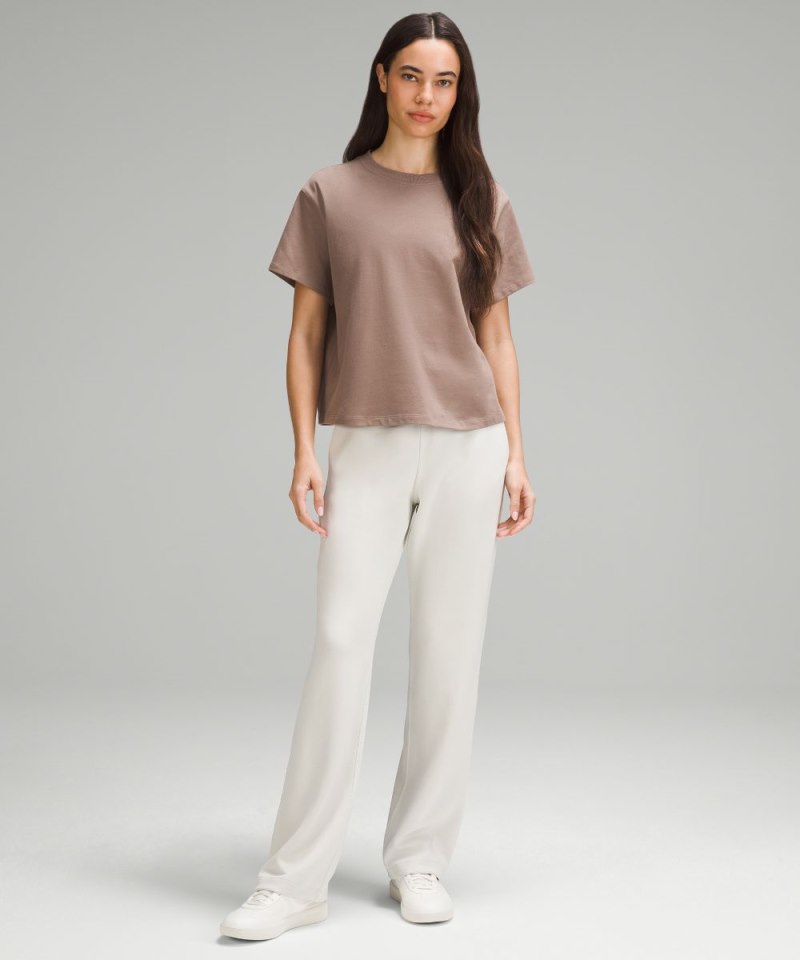 Lululemon Relaxed-Fit Cotton Jersey T-Shirt Taupetastic Online Outlet Sale