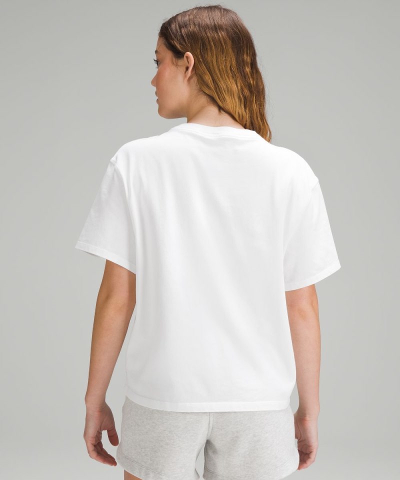 Lululemon Relaxed-Fit Cotton Jersey T-Shirt White Online Outlet Sale