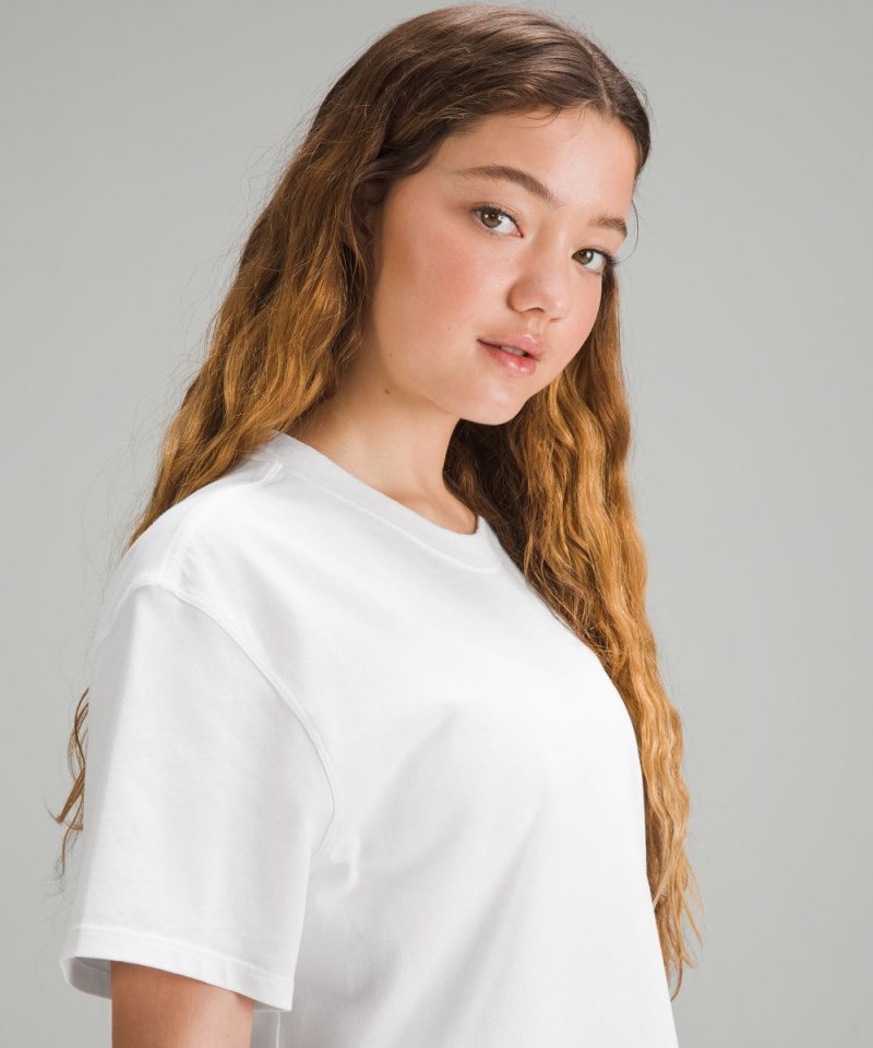 Lululemon Relaxed-Fit Cotton Jersey T-Shirt White Online Outlet Sale