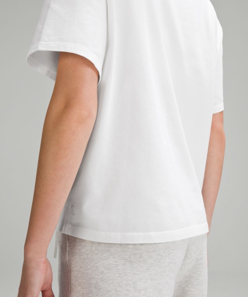 Lululemon Relaxed-Fit Cotton Jersey T-Shirt White Online Outlet Sale