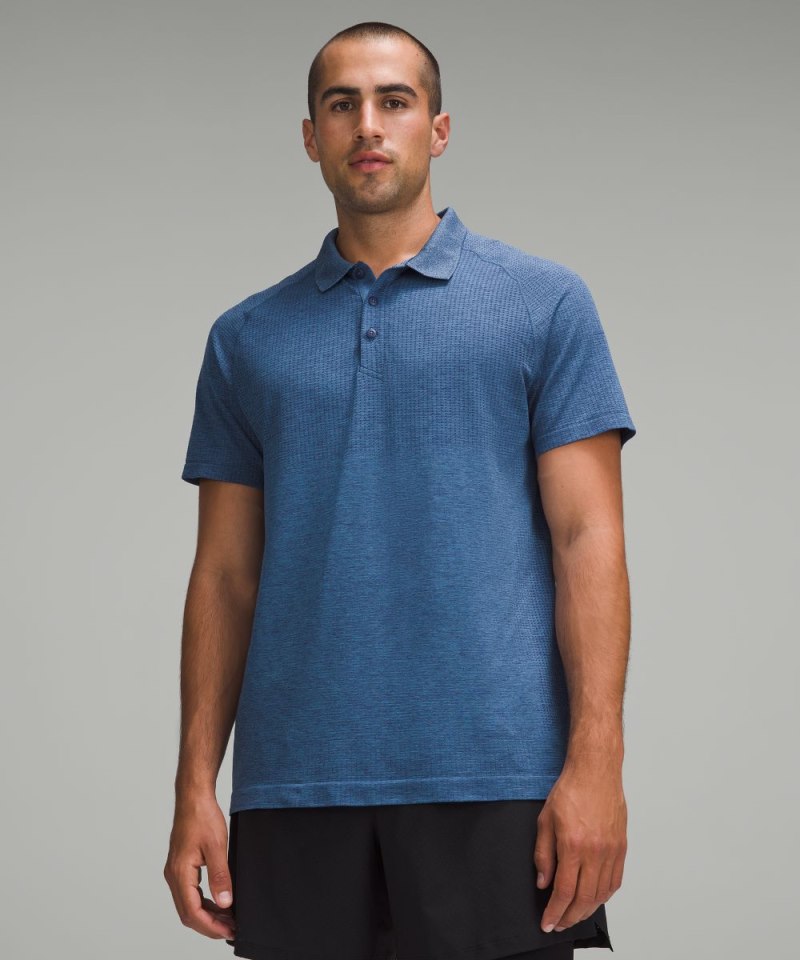 Lululemon Metal Vent Tech Polo Shirt *Updated Fit Night Sea / Soft Denim Online Outlet Sale