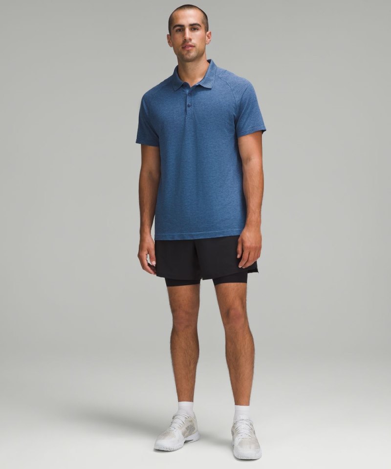 Lululemon Metal Vent Tech Polo Shirt *Updated Fit Night Sea / Soft Denim Online Outlet Sale