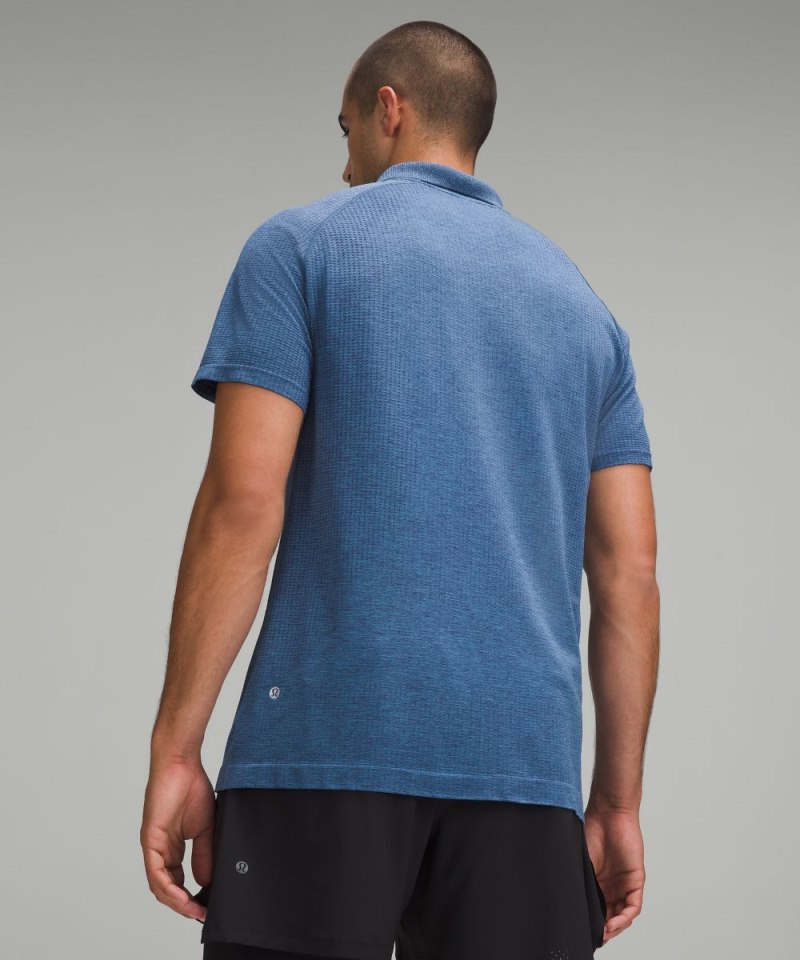 Lululemon Metal Vent Tech Polo Shirt *Updated Fit Night Sea / Soft Denim Online Outlet Sale
