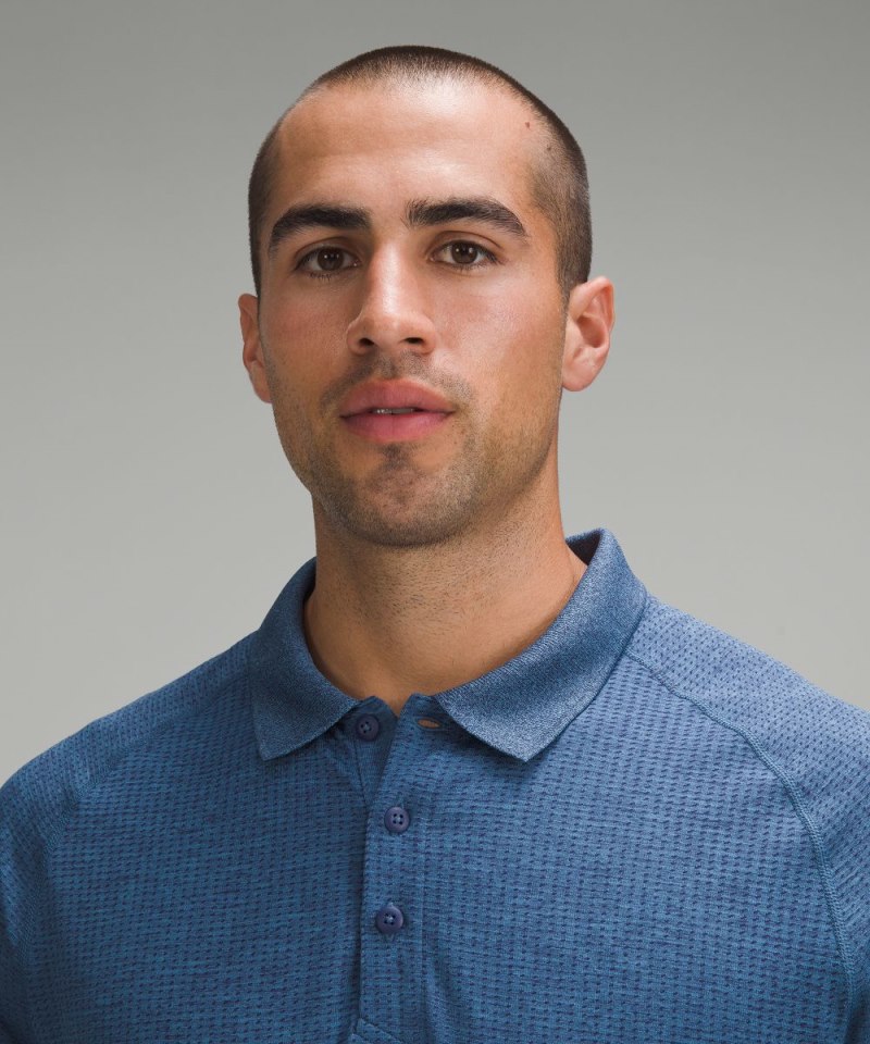 Lululemon Metal Vent Tech Polo Shirt *Updated Fit Night Sea / Soft Denim Online Outlet Sale