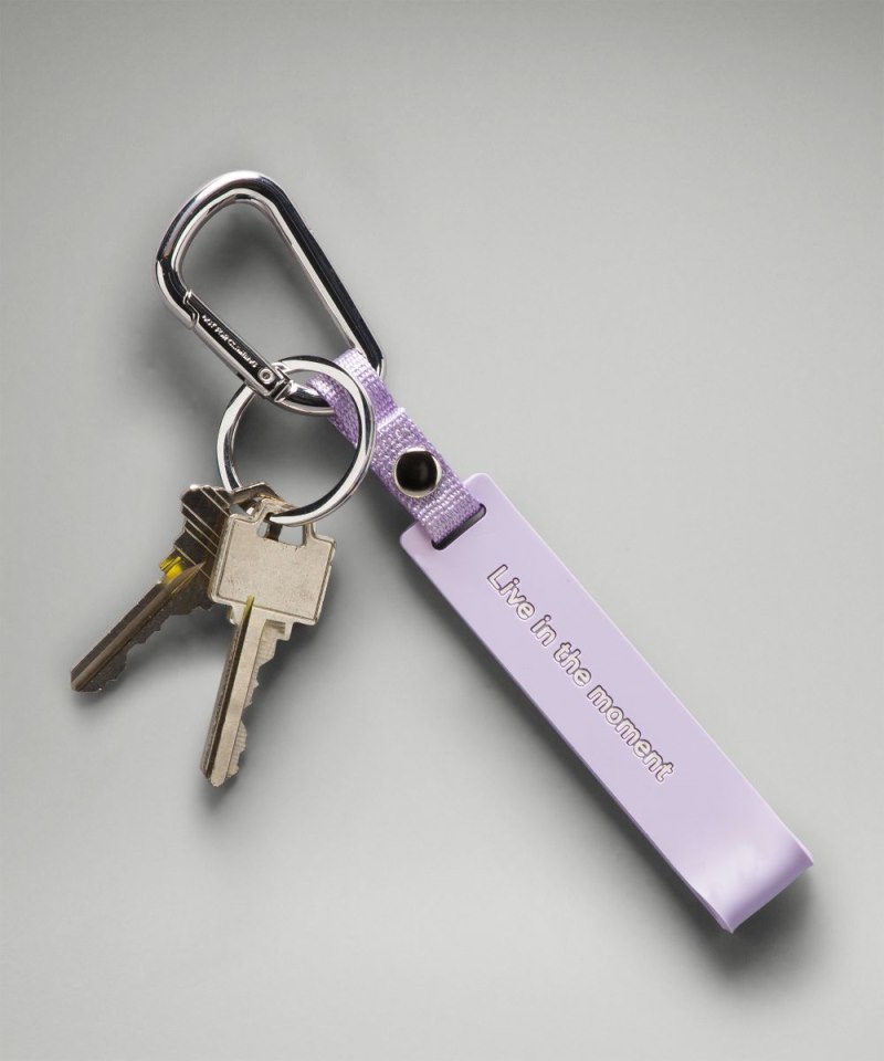 Lululemon Silicone Keychain Lilac Ether / White Opal Online Outlet Sale