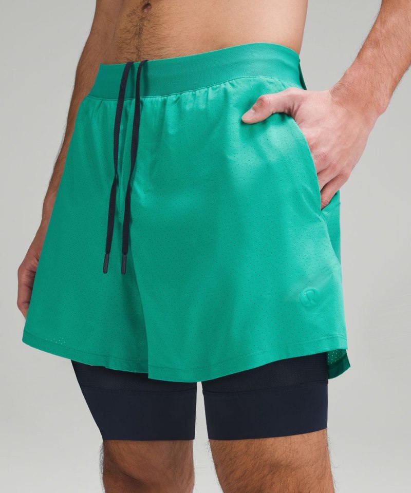 Lululemon Vented Tennis Short *Online Only Maldives Green Online Outlet Sale