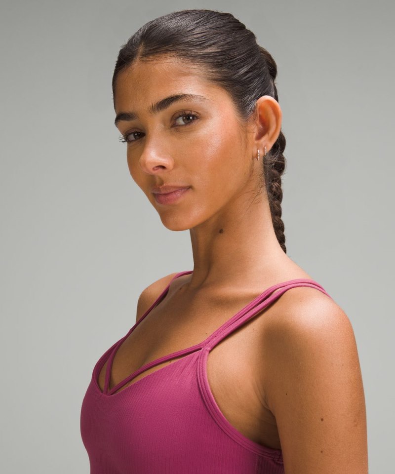 Lululemon lululemon Align™ Strappy Ribbed Tank Top Washed Mauve Online Outlet Sale