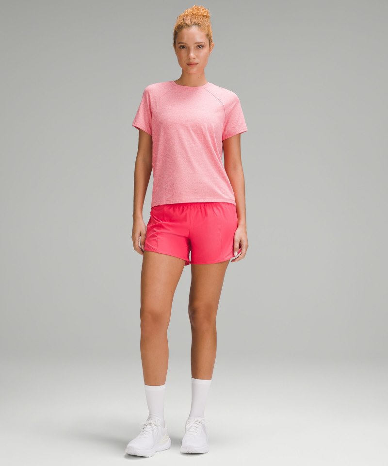 Lululemon License to Train Classic-Fit T-Shirt Heathered Glaze Pink Online Outlet Sale