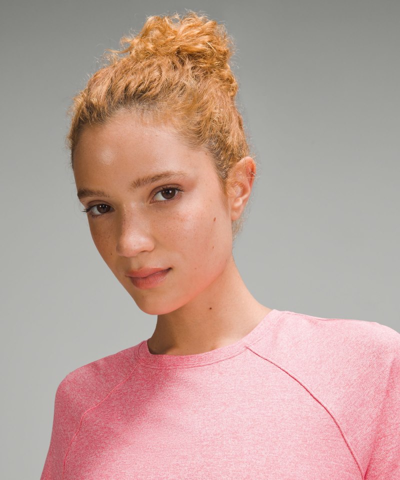 Lululemon License to Train Classic-Fit T-Shirt Heathered Glaze Pink Online Outlet Sale