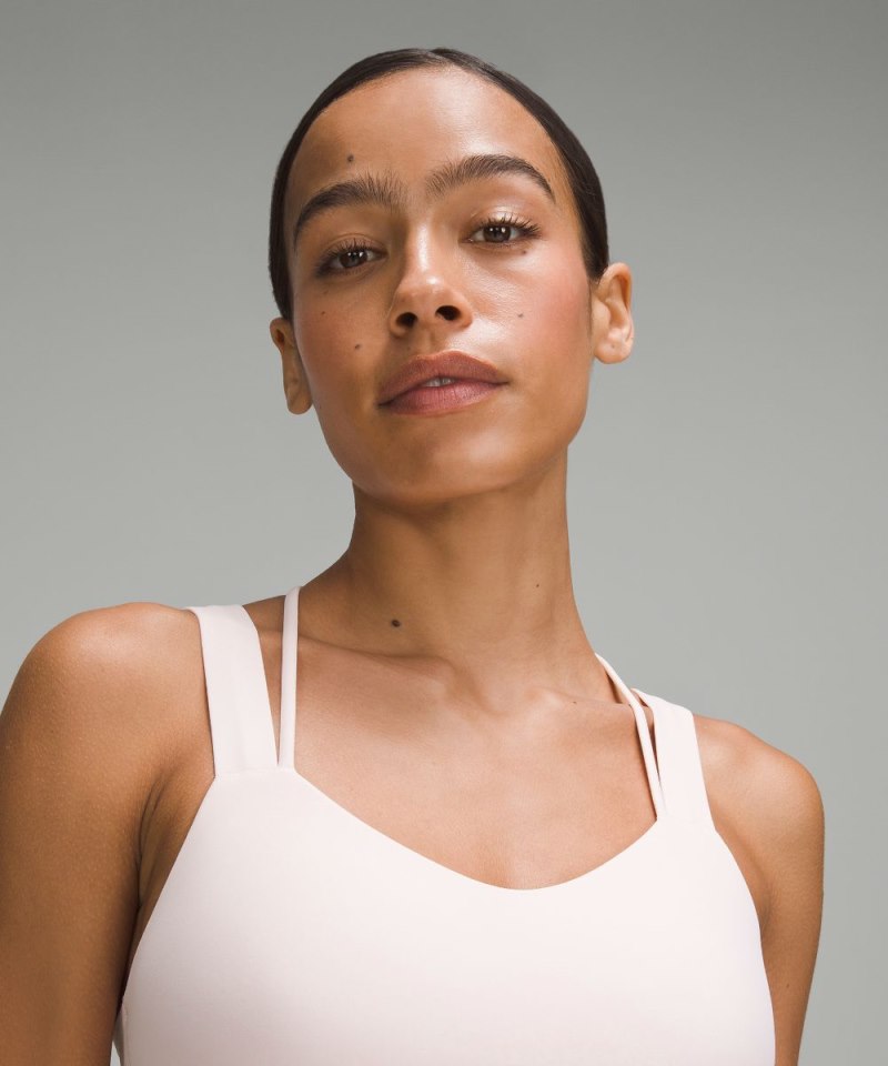 Lululemon Like a Cloud Longline Bra *Light Support, D / DD Cup Strawberry Milkshake Online Outlet Sale