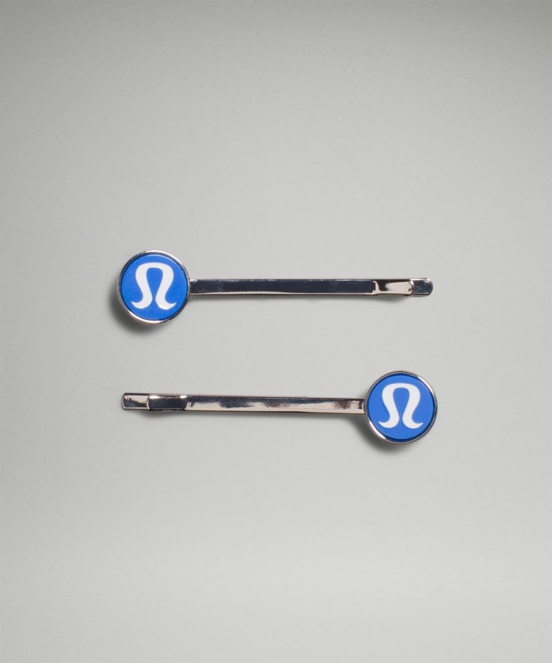Lululemon Logo Bobby Pins *2 Pack Pipe Dream Blue Online Outlet Sale