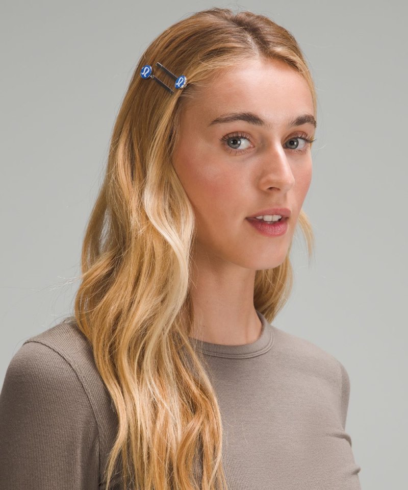 Lululemon Logo Bobby Pins *2 Pack Pipe Dream Blue Online Outlet Sale