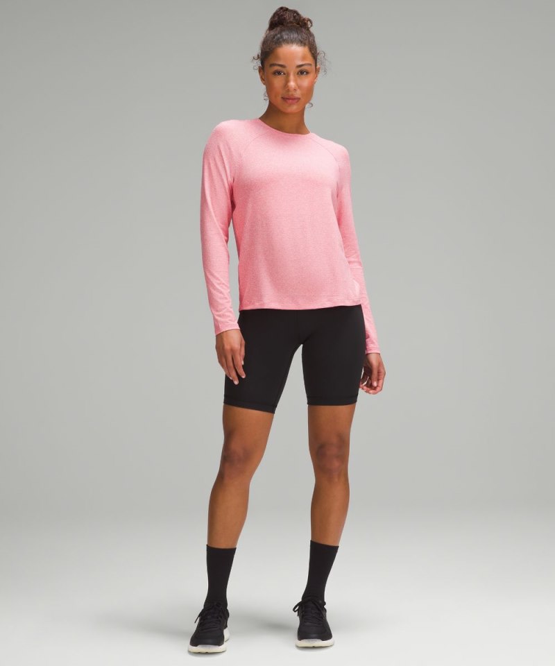 Lululemon License to Train Classic-Fit Long-Sleeve Shirt Heathered Glaze Pink Online Outlet Sale