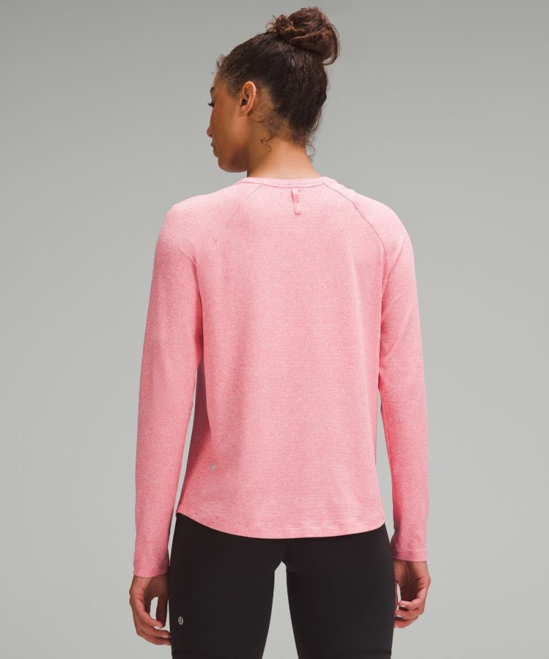 Lululemon License to Train Classic-Fit Long-Sleeve Shirt Heathered Glaze Pink Online Outlet Sale