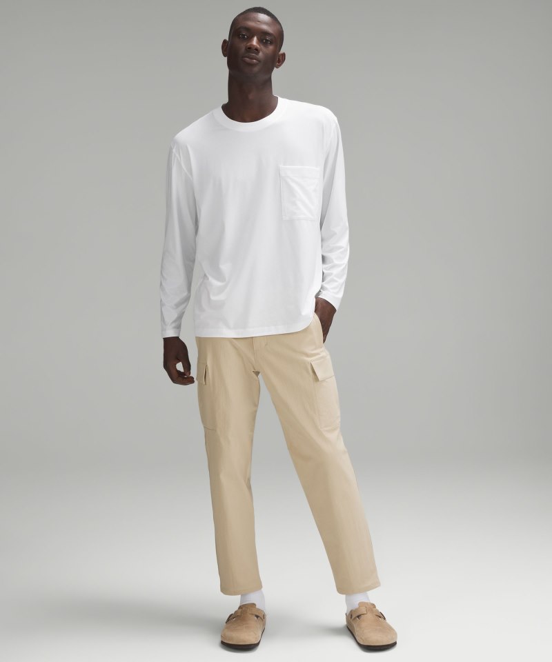 Lululemon lululemon Fundamental Oversized Long-Sleeve Shirt *Pocket White Online Outlet Sale