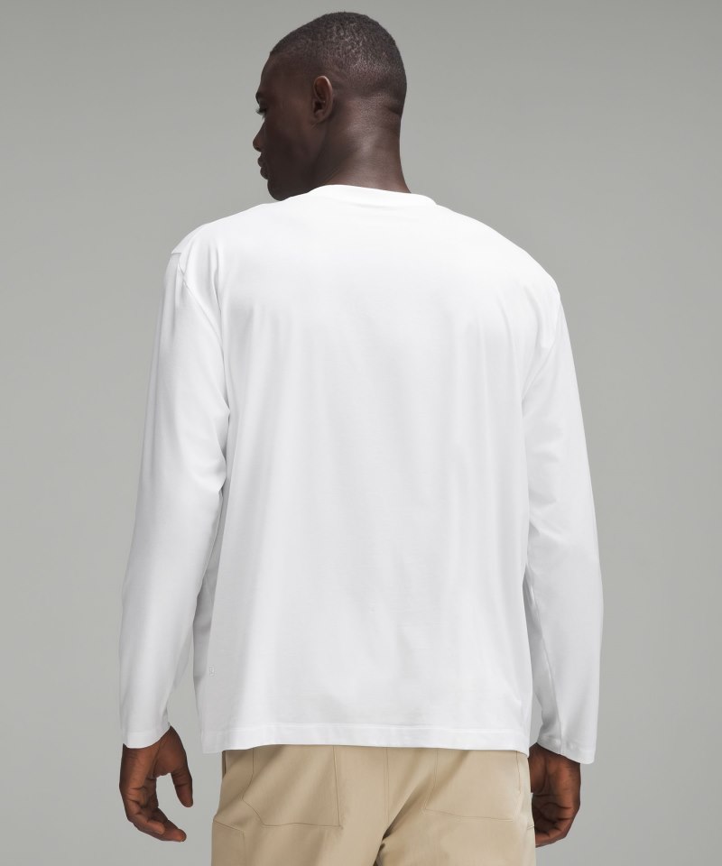 Lululemon lululemon Fundamental Oversized Long-Sleeve Shirt *Pocket White Online Outlet Sale