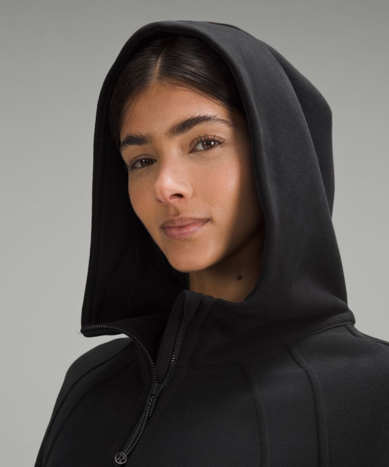 Lululemon Scuba Oversized Half-Zip Hoodie Black Online Outlet Sale