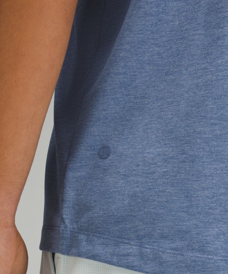 Lululemon Evolution Short-Sleeve Polo Shirt Heathered Oasis Blue Online Outlet Sale