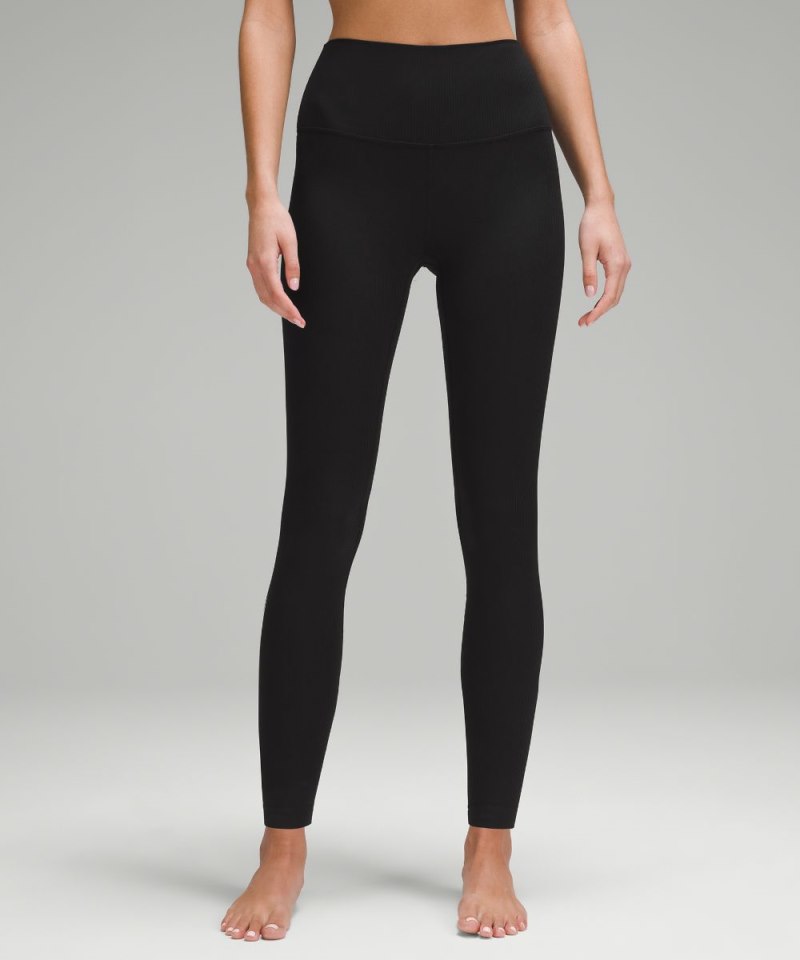 Lululemon lululemon Align™ High-Rise Ribbed Pant 28" Black Online Outlet Sale