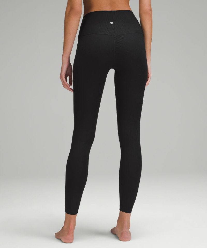 Lululemon lululemon Align™ High-Rise Ribbed Pant 28" Black Online Outlet Sale