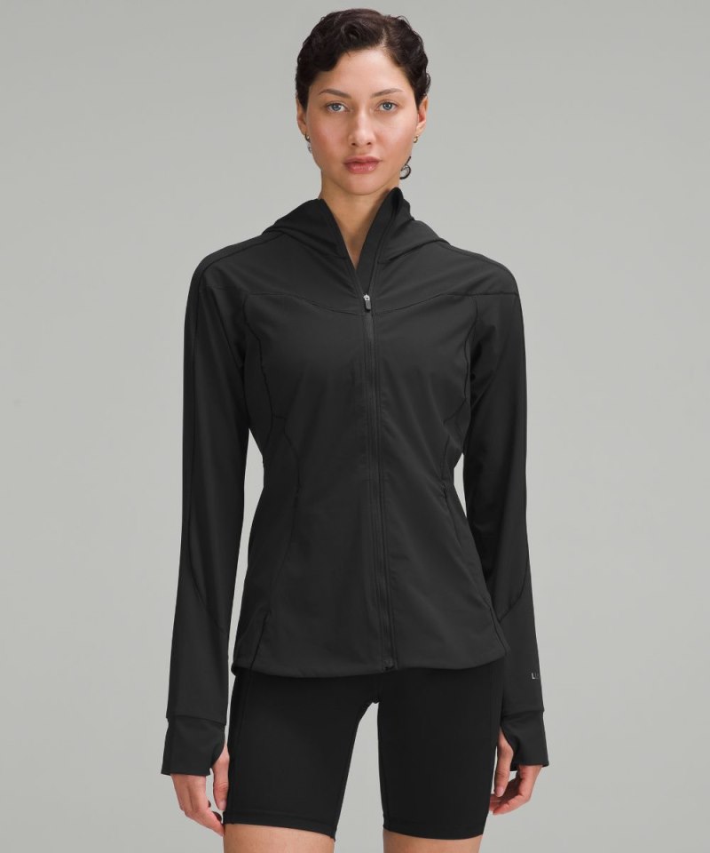 Lululemon Mist Over Windbreaker Black Online Outlet Sale