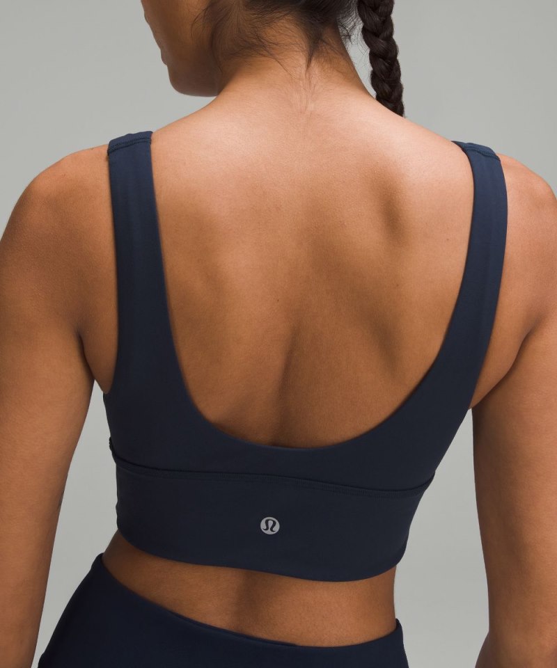 Lululemon lululemon Align™ V-Neck Bra *Light Support, A / B Cup True Navy Online Outlet Sale