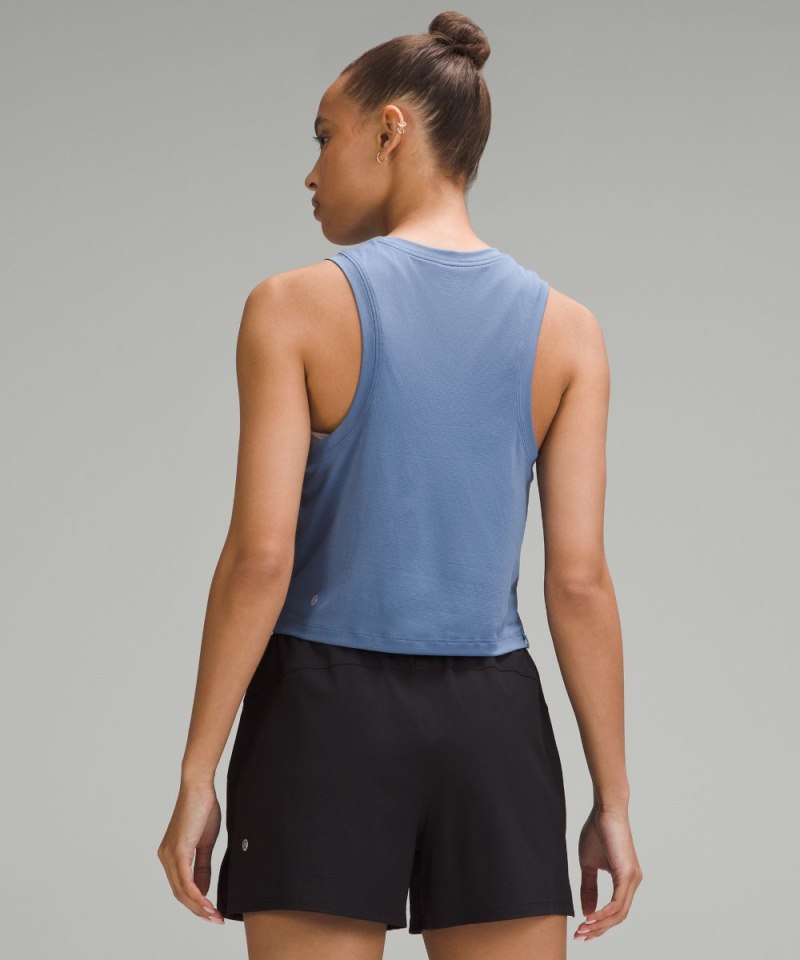 Lululemon Ultralight Waist-Length Tank Top Oasis Blue Online Outlet Sale