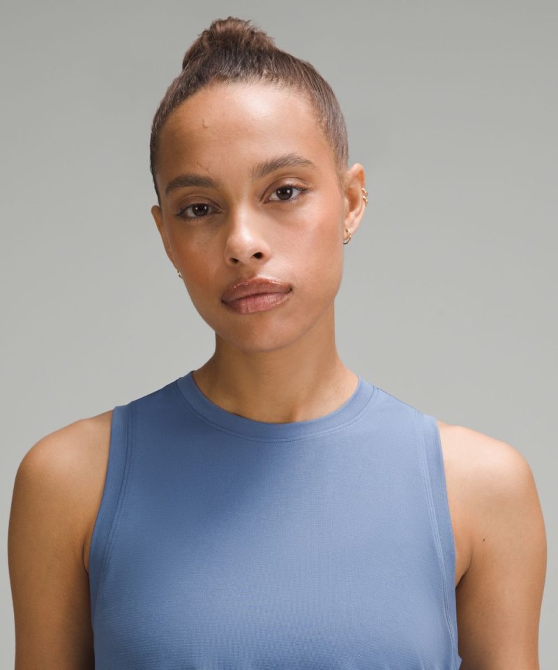 Lululemon Ultralight Waist-Length Tank Top Oasis Blue Online Outlet Sale