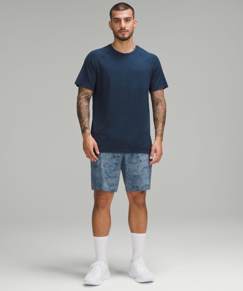 Lululemon Pace Breaker Linerless Short 9" Infuse Texture Chambray Multi Online Outlet Sale