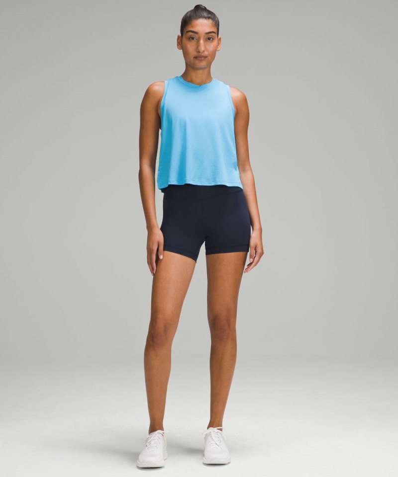 Lululemon Ultralight Waist-Length Tank Top Kayak Blue Light Online Outlet Sale