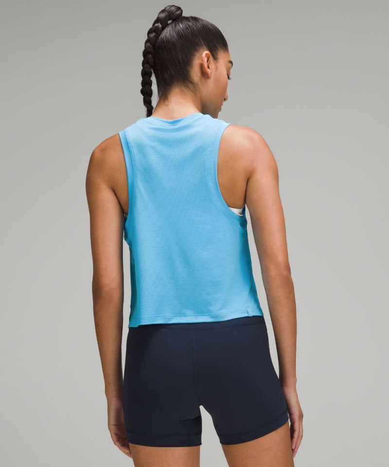 Lululemon Ultralight Waist-Length Tank Top Kayak Blue Light Online Outlet Sale