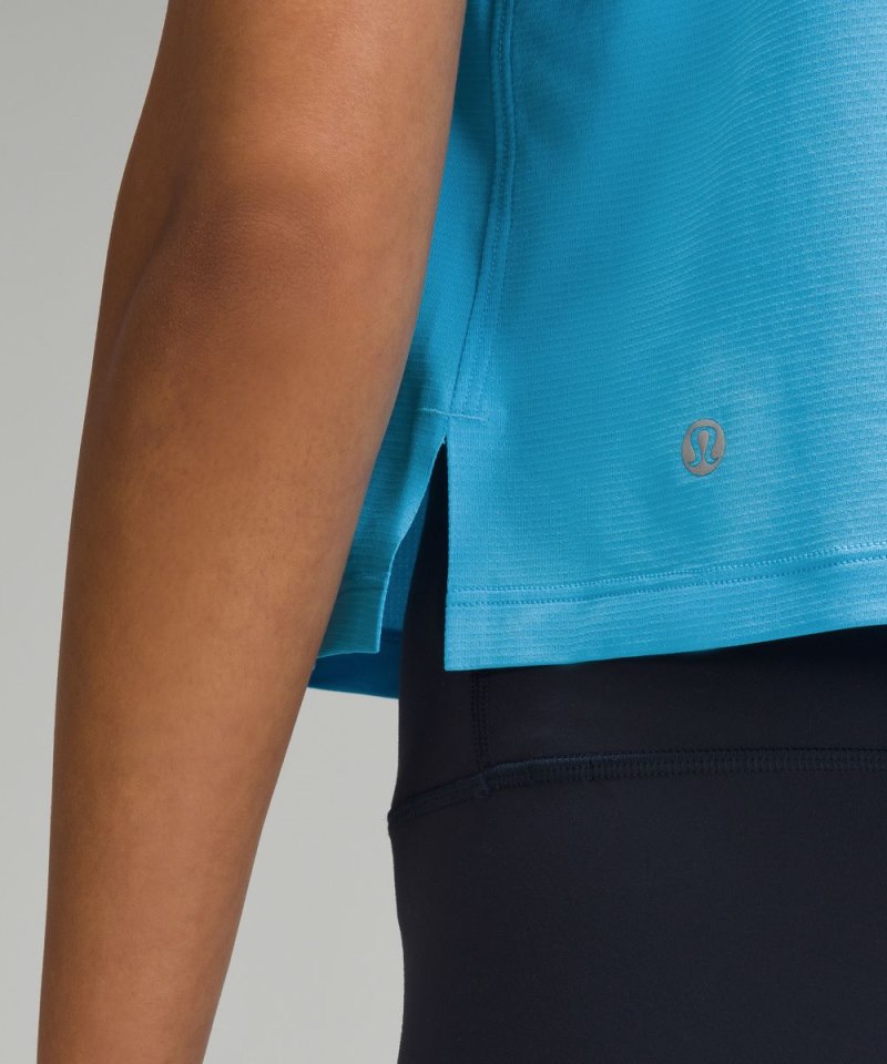 Lululemon Ultralight Waist-Length Tank Top Kayak Blue Light Online Outlet Sale