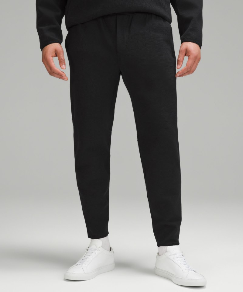 Lululemon Textured Spacer Classic-Tapered Pant Black Online Outlet Sale