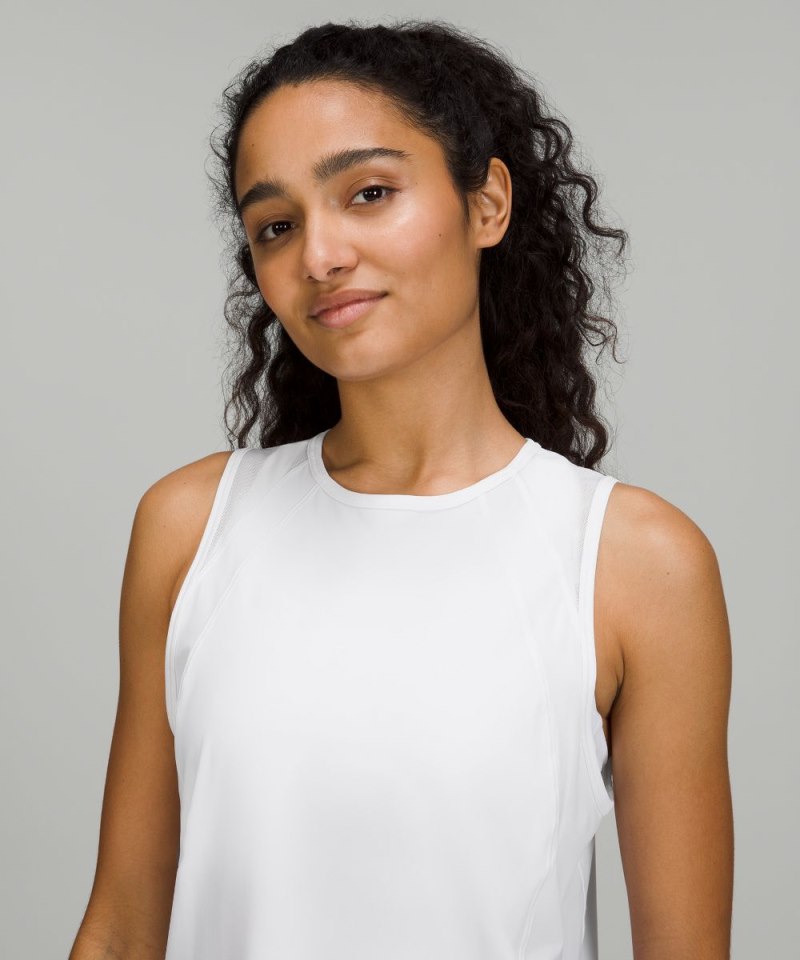 Lululemon Sculpt Tank Top *Back Vent White Online Outlet Sale