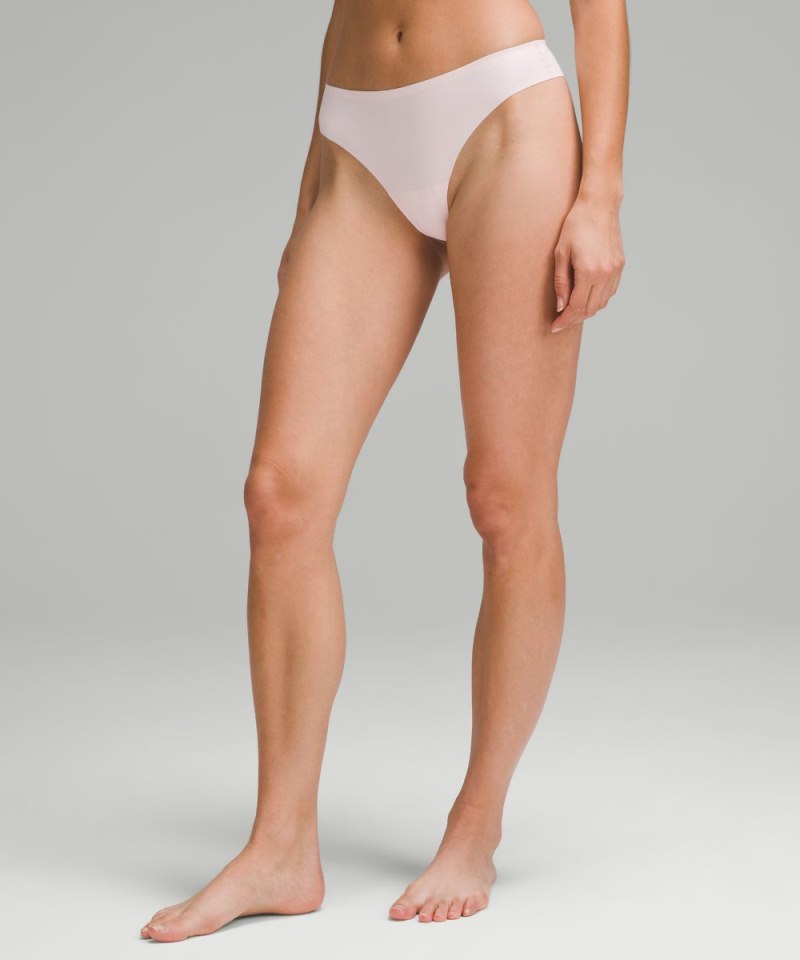 Lululemon InvisiWear Mid-Rise Thong Underwear *3 Pack Oasis Blue / Strawberry Milkshake / Glaze Pink Online Outlet Sale
