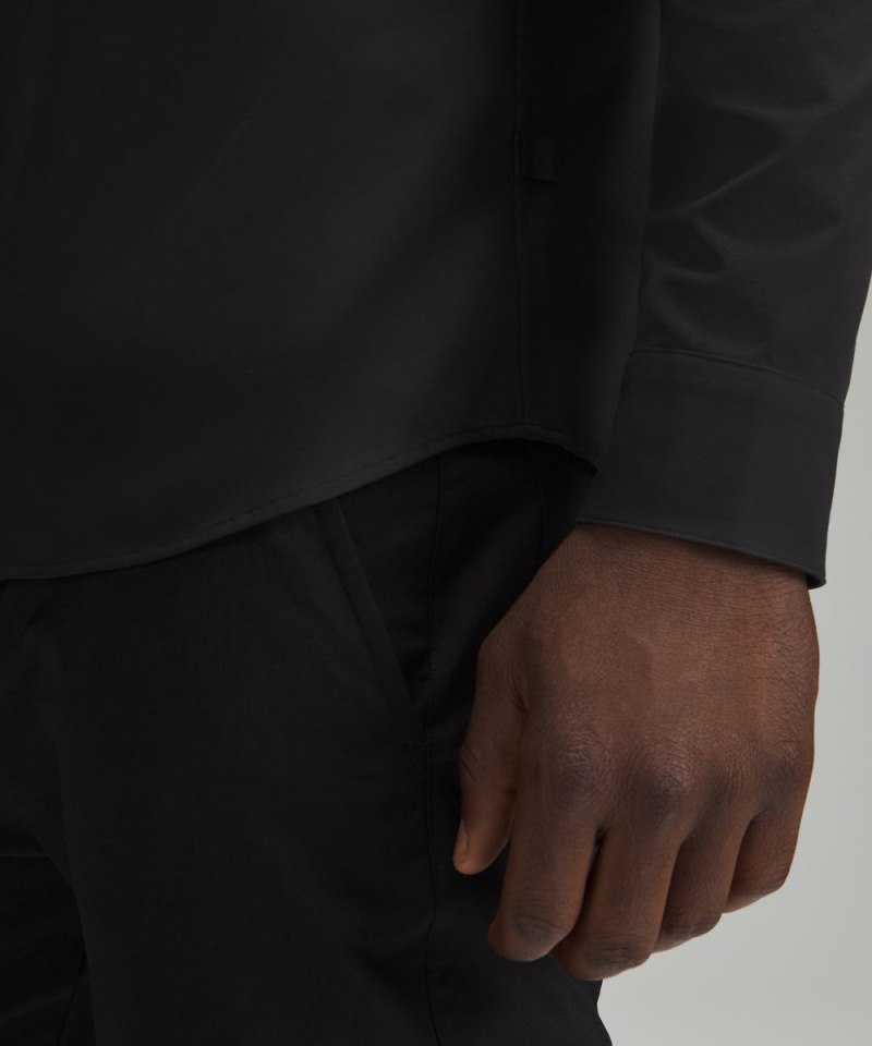 Lululemon New Venture Slim-Fit Long-Sleeve Shirt Black Online Outlet Sale